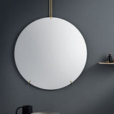 ROUND Wall mirror - BRASS - Tea and Kate