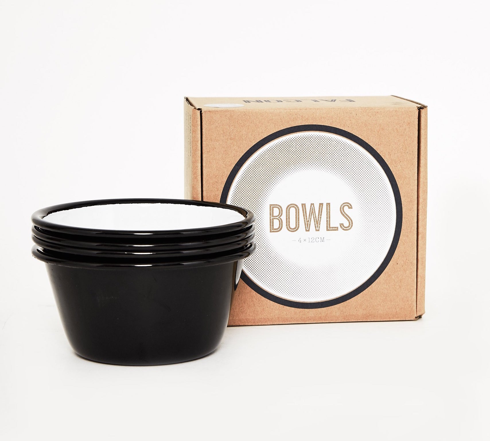 Coal black 12cm Bowls - Tea and Kate