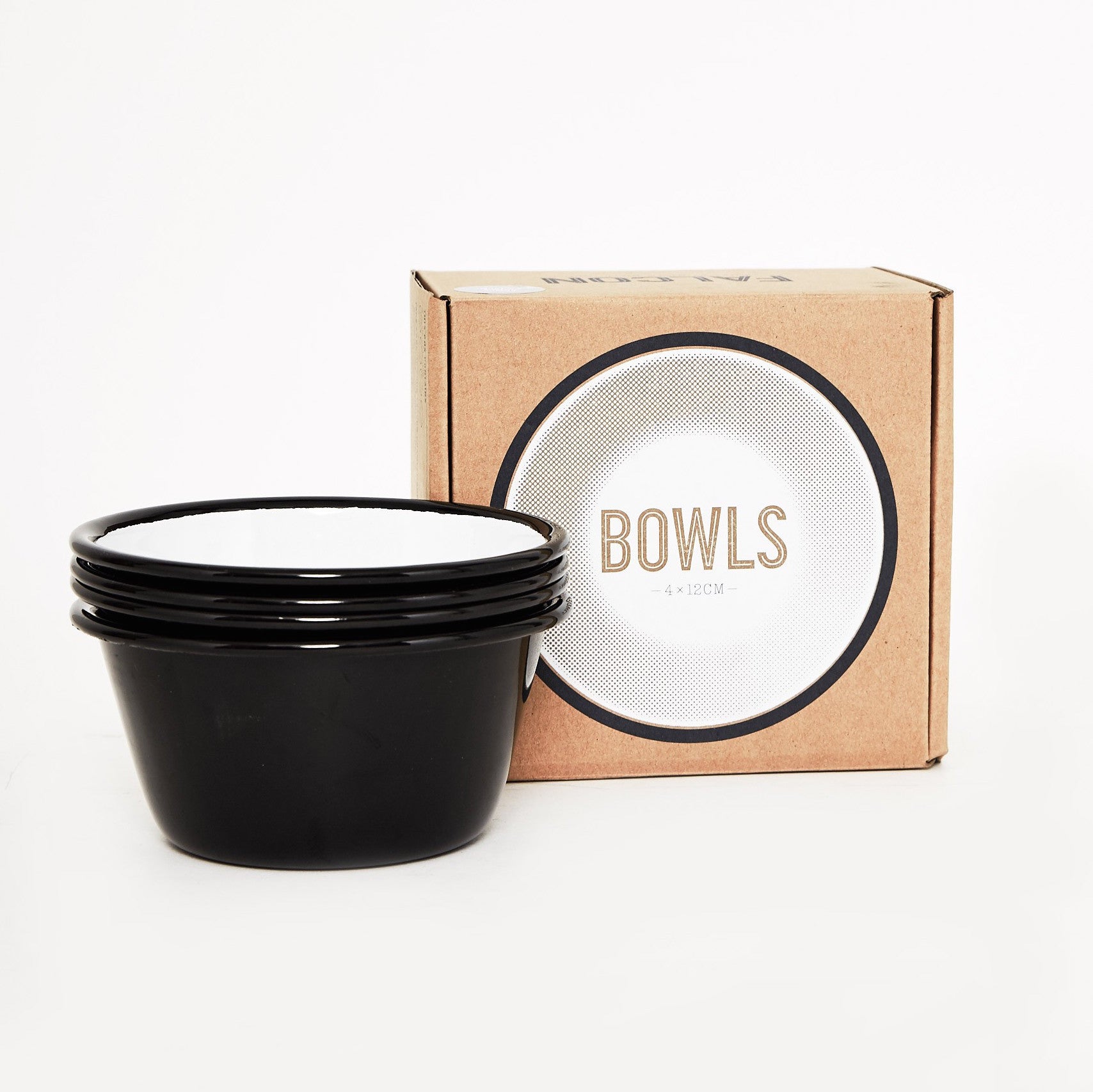 Coal black 12cm Bowls - Tea and Kate