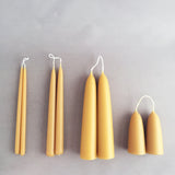 STANDARD SIZE PAIR OF 100% PURE BEESWAX CANDLES was £12