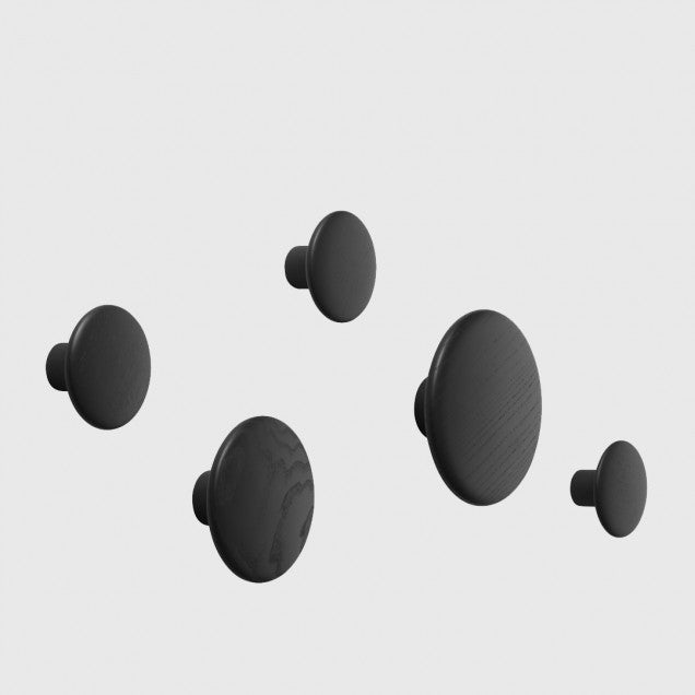 Set of Black Dot Hooks - Tea and Kate