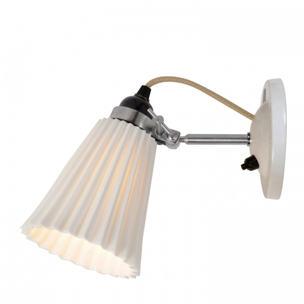 Hector medium Dome Pleated wall light switched - Tea and Kate