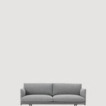 Two Seater Outline Sofa - Tea and Kate