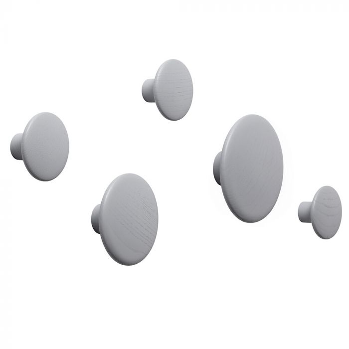 Grey Dot Hooks - Tea and Kate